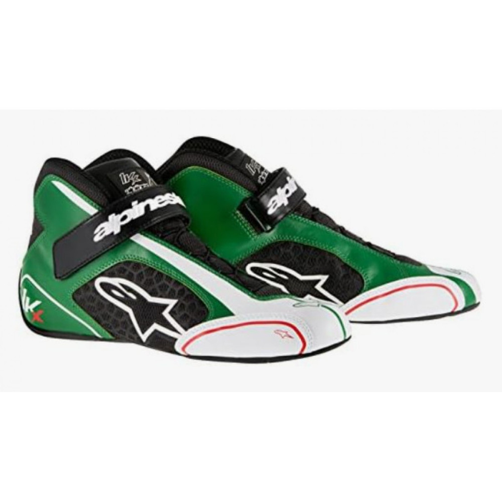 2023 TECH0 KX V2 SHOES BLACK WHITE FLUO ORANGE ALPINESTARS 45