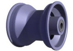 VENTED ALUMINIUM FRONT RIM L109MM WITH Ø17MM BEARINGS