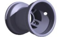 VENTED ALUMINIUM FRONT RIM L130MM