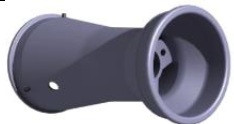 VENTED ALUMINIUM REAR RIM L210MM BLACK LINE