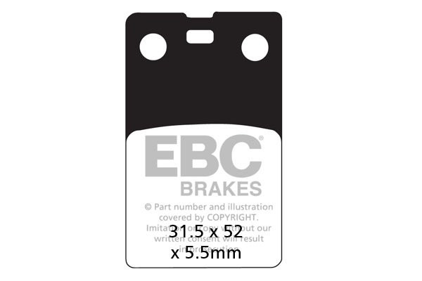 EBC Blackstuff Kevlar-Aramid fékbetét (FD071)