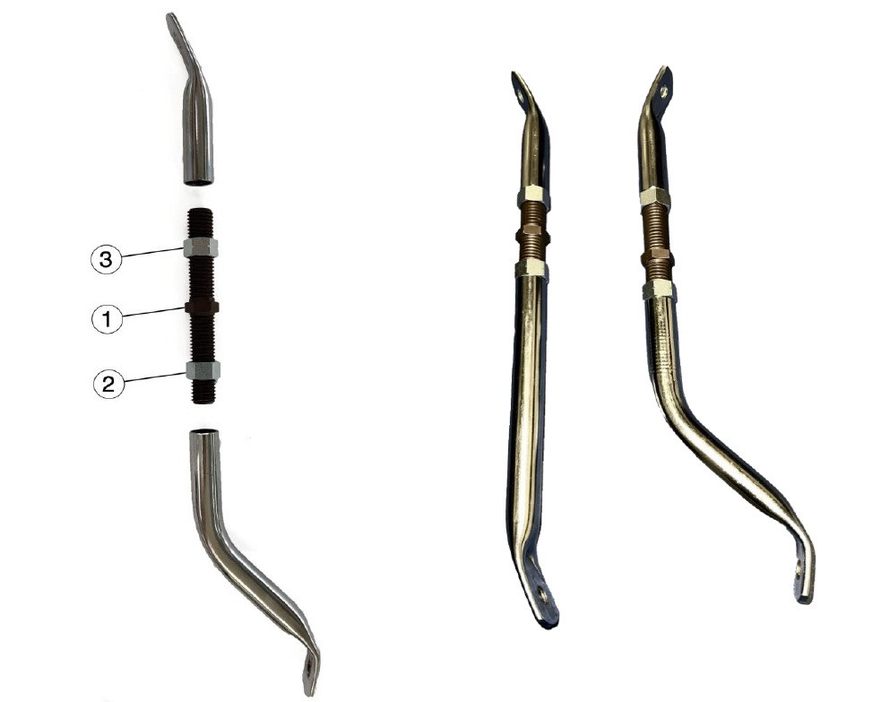 (2) ADJUSTABLE SEAT SUPPORT RIGHT NUT