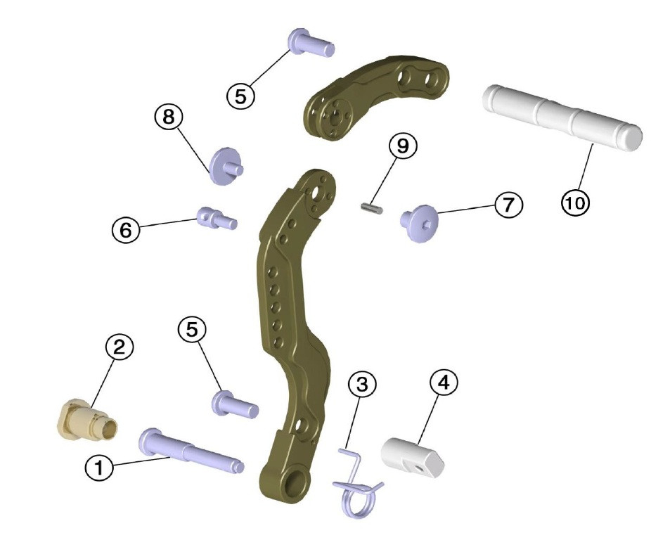 (10) R MOD. PEDAL FOOTREST