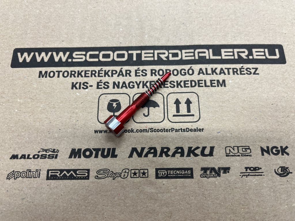 Racing Force CNC PWK karburátor alapjárati keverék állító csavar (Piros)