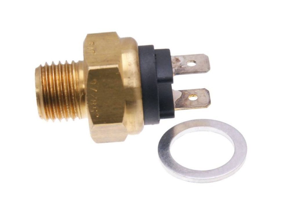 SPD Original ventilátor kapcsóló (Derbi EBE / EBS - Piaggio D50B0 - 97/85°C M14x1,5)