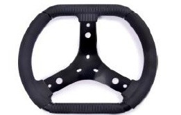 "FASTER" Ø320MM STEERING WHEEL - steel spokes