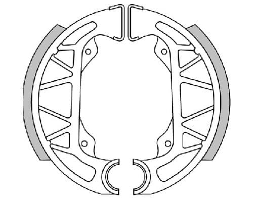 Polini Racing hátsó fékpofa (Gilera / Piaggio - 100x20mm - MF621)