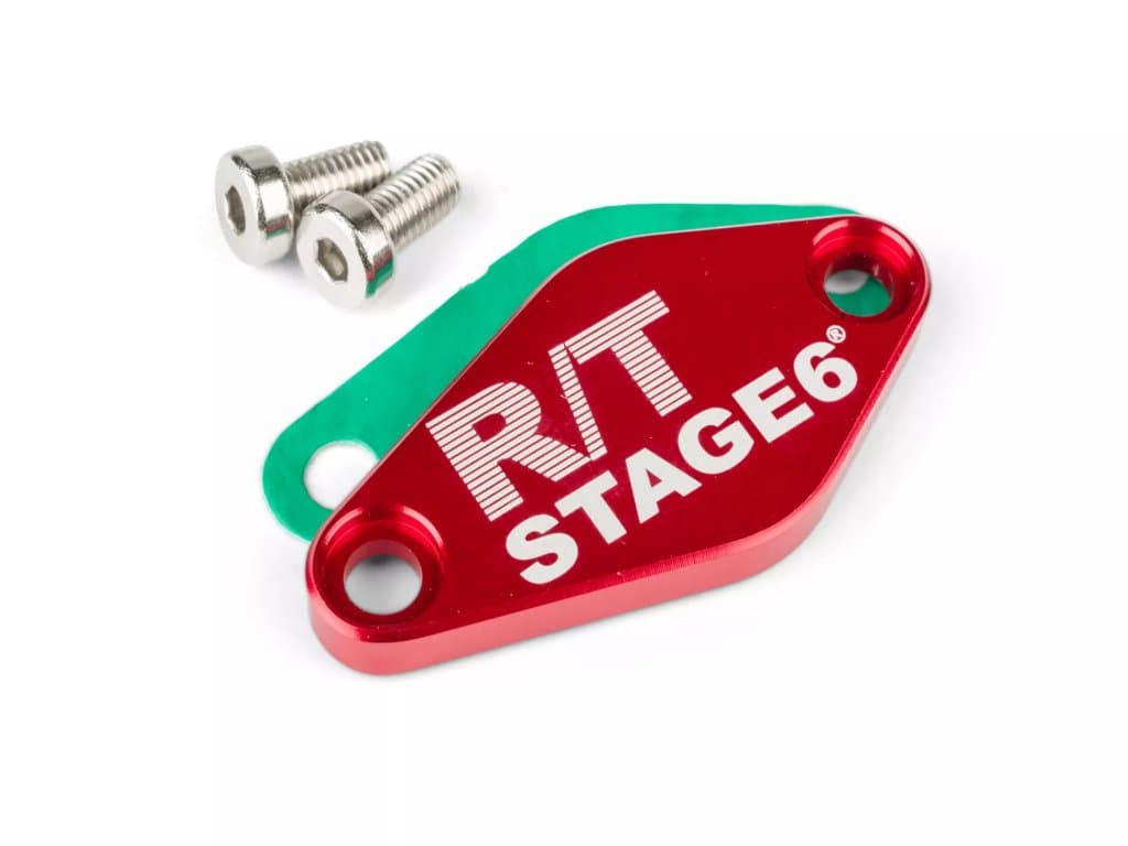 Stage6 R/T MK2 CNC olajpumpa fedél (Minarelli AM - Derbi EBE / EBS - Piaggio D50B0 - piros)