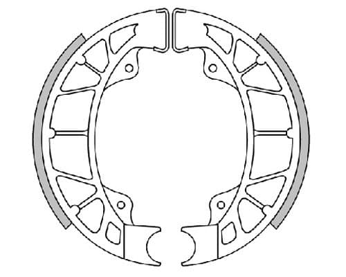 Polini Racing hátsó fékpofa (Gilera / Piaggio - 110x25mm)