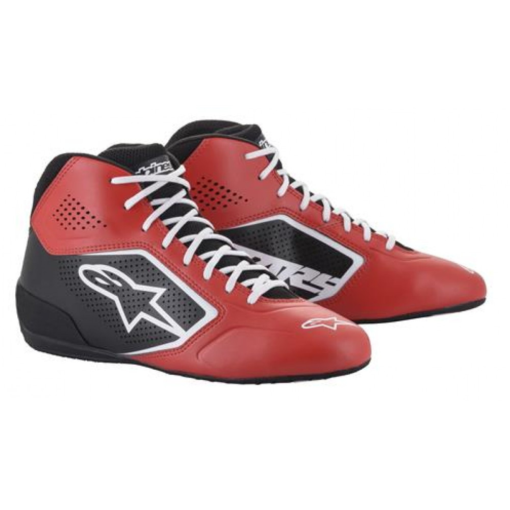 2020 TECH0 K START V2 SHOES RED BLACK WHITE ALPINESTARS 35-ös