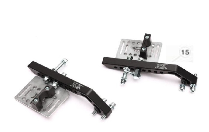 (15) ADJUSTABLE FOOTREST SYSTEM with brake tie rod 350mm (PROVIDED WITHOUT PEDALS)