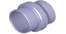 BEARINGS SPACER Ø25xH33MM FOR MAGNESIUM FRONT HUBS