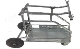 IPK KART TROLLEY WITH LIFTING SYSTEM with full rubber tires