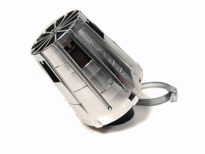 Malossi E5 védőházas sportlégszűrő (38mm) (Többféle változatban!) - 38mm - Króm
