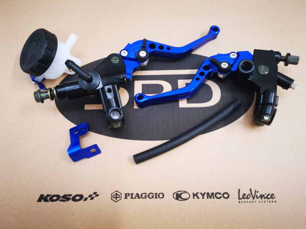 Racing Force CNC komplett fék és kuplungkar szett (Kék)