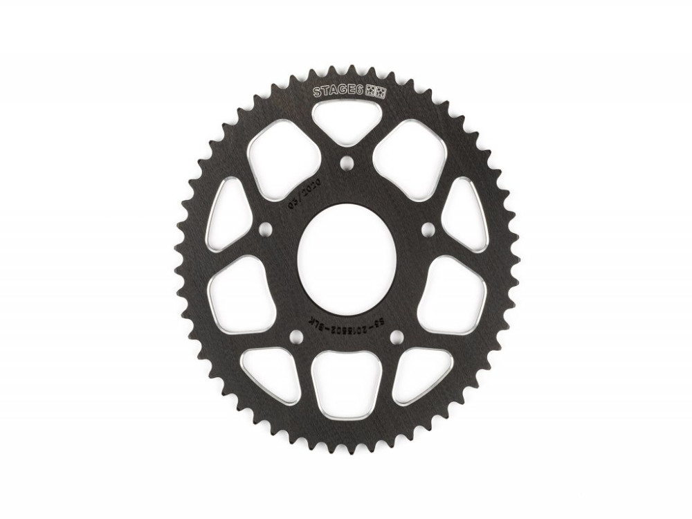 Stage6 CNC alumínium lánckerék (Motorshipania / Peugeot - fekete - Z53 - 420)