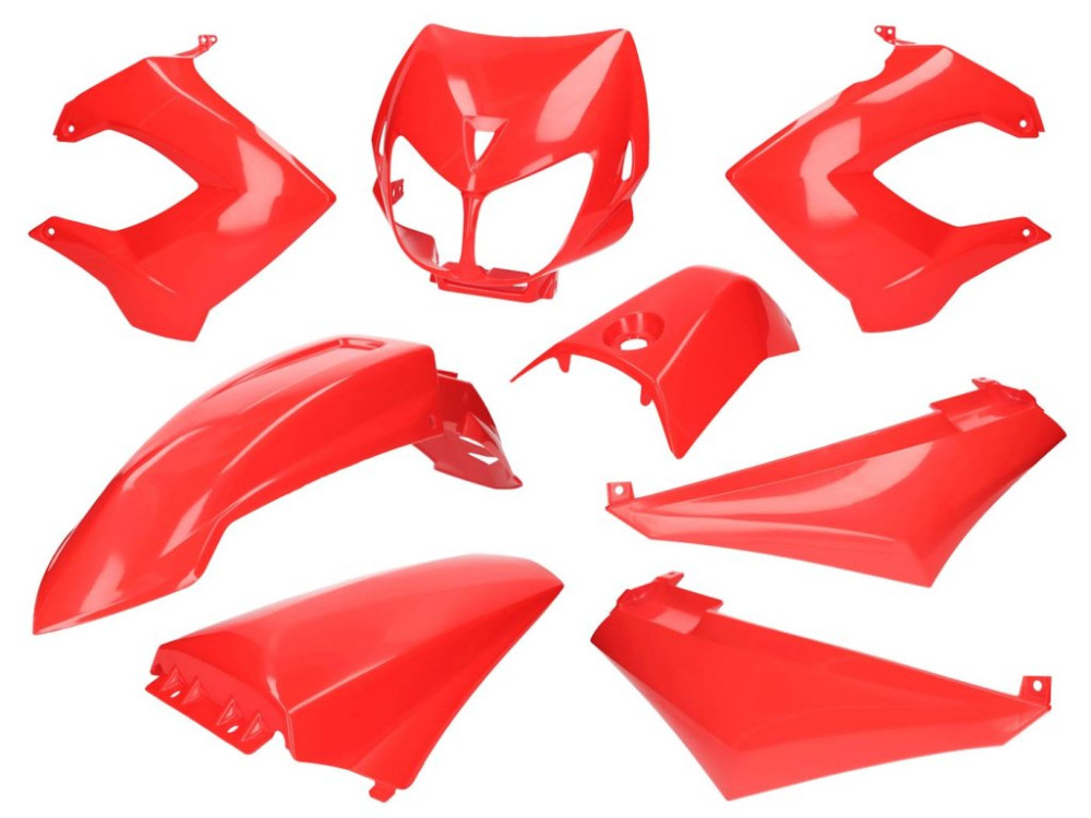 SPD Racing komplett idomszett (Derbi Senda R / X-Treme - piros)
