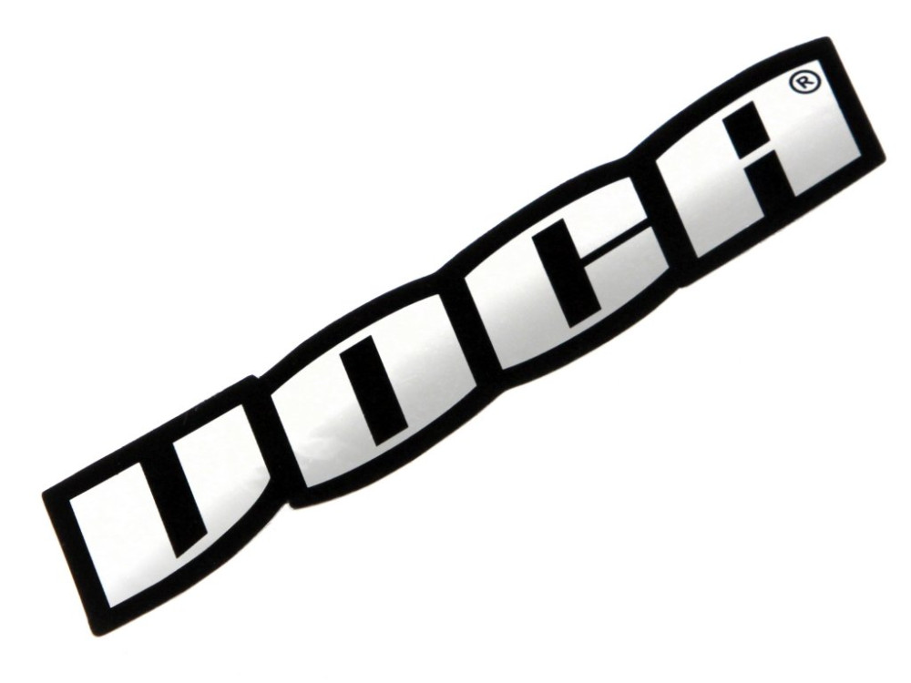 Voca Racing hőálló kipufogó matrica (11x4cm) (Króm hatású)
