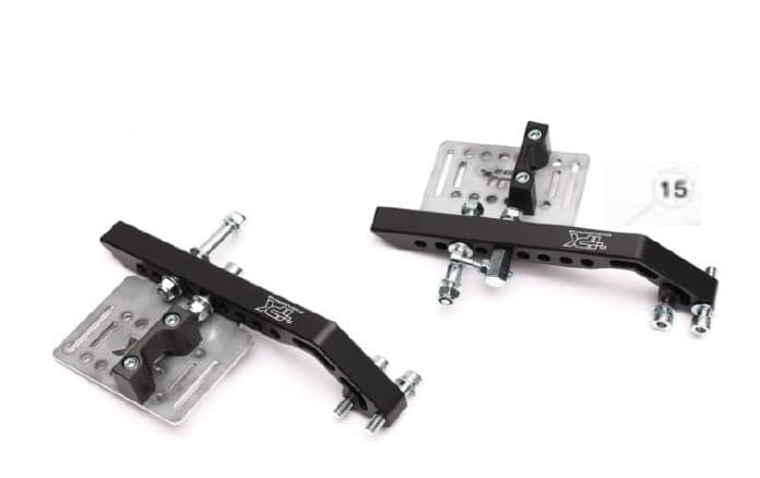(15) ADJUSTABLE FOOTREST SYSTEM with brake tie rod 350mm (PROVIDED WITHOUT PEDALS)