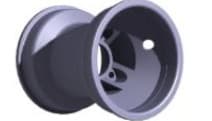 VENTED ALUMINIUM FRONT RIM L130MM