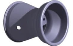 ALUMINIUM REAR RIM L146MM (WITH VALVE)