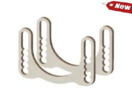 MINIKART ADJUSTABLE ROLLER HOUSING SUPPORT PLATE KIT (2 pcs.)