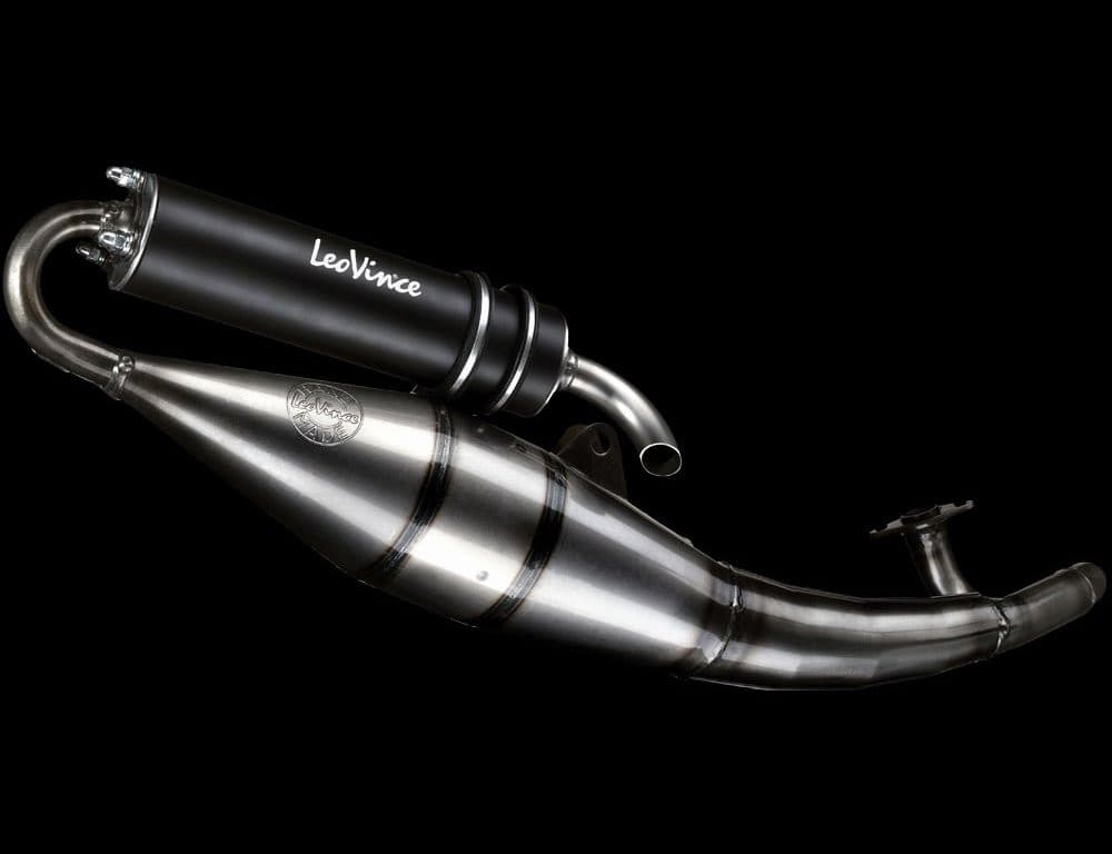 LeoVince Handmade Black TT sportkipufogó (Gilera / Piaggio - Aprilia SR R)