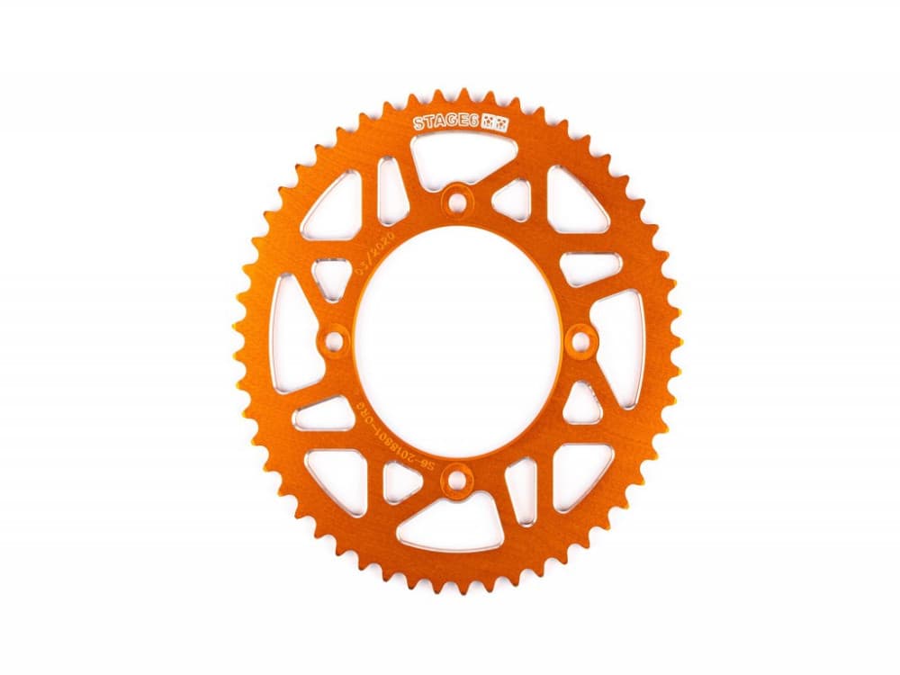 Stage6 CNC alumínium lánckerék (Beta RR - narancs - Z53 - 420)