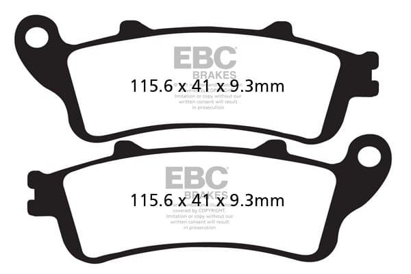 EBC Blackstuff Kevlar-Aramid fékbetét (FD207)