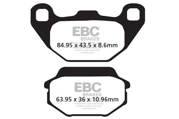 EBC Blackstuff Kevlar-Aramid fékbetét (FD261)