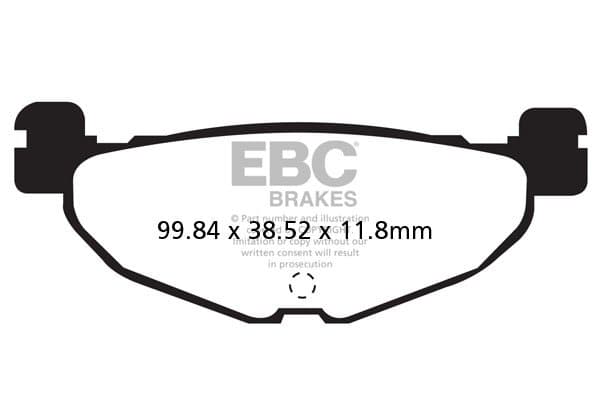 EBC Blackstuff Kevlar-Aramid fékbetét (FD260)