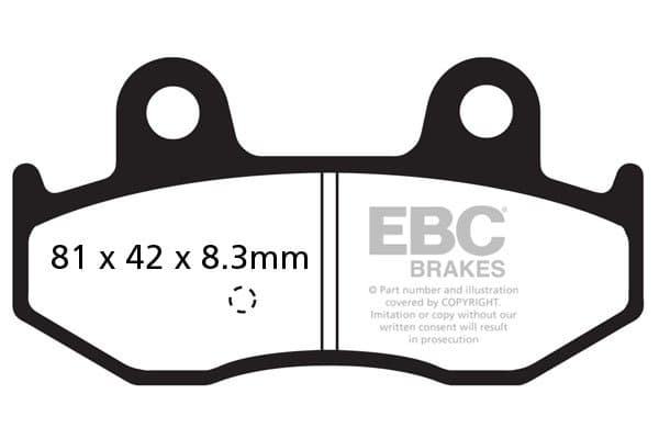EBC Blackstuff Kevlar-Aramid fékbetét (FD400 / FD284)