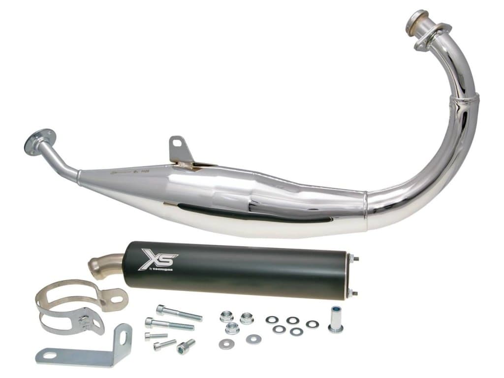 Tecnigas XS króm sportkipufogó (Derbi EBE / EBS / Piaggio D50B0)