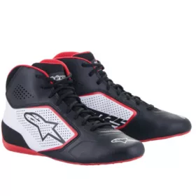   2022 TECH-1 K START V2 SHOES BLACK WHITE RED ALPINESTARS 38-as