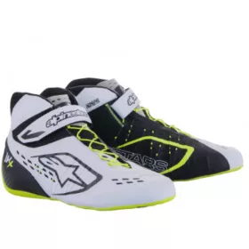   2023 TECH-1 KX V2 SHOES BLACK WHITE FLUO YELLOW ALPINESTARS 44-es