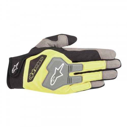 Alpinestars Engine Kesztyű Black/Fluo yellow XL-es