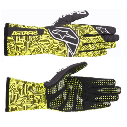 2023 TECH0 K RACE V2 GLOVES YELLOW FLUO L-es