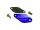 Carenzi Racing olajpumpa takaró fedél (Minarelli AM - Derbi EBE/EBS - Piaggio D50B0 - kék)