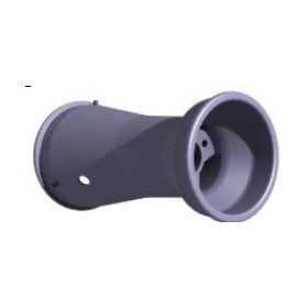 VENTED ALUMINIUM REAR RIM L210MM BLACK LINE