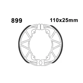   EBC Premium Kevlar-Aramid fékpofa (Gilera / Piaggio - 110x25mm)