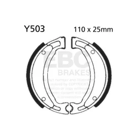   EBC Premium Kevlar-Aramid fékpofa (Aprilia /  Yamaha - 110x25mm - hornyos)