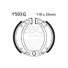   EBC Premium Kevlar-Aramid sport fékpofa (Aprilia /  Yamaha - 110x25mm - hornyos)