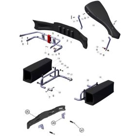 (14) HIGH NASSAU PANEL SUPPORT CHROMED