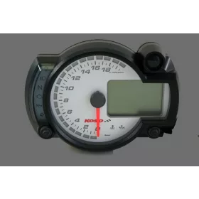   Koso RX2N Plus analóg / digitális mûszerfal (Többféle kivitelben!) - 20.000RPM - Fehér háttér / Kék fény