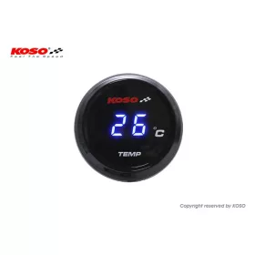 Koso Coin vízhőfokmérő műszer (Kék)