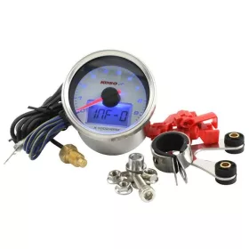   Koso GP-Style II digitális mérõmûszer (d=55x57mm) (Többféle változatban!) - Fehér háttér / Kék világítás (9000rpm)