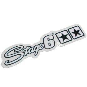 Stage6 logó matrica (150X30 - fehér)
