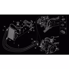 Original Parts vízhûtéscsõ (Aprilia SR - Piaggio)