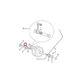 Original Parts főtengely O gyűrű (Minarelli AM)