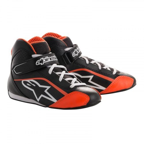 BLACK ORANGE TECH-1 KS YOUTH SHOE ALPINESTARS 30-as